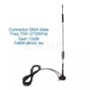 9dbi MAGNETIC ANTENNA WITH 3M WIRE AND SMA M CONNECTOR