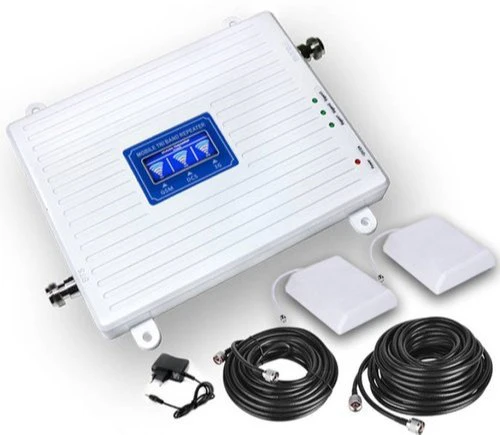 tri band mobile signal booster with patch pannel antenna