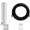 12 DBI OMNI DIRECTION ANTENA WITH LMR 400 CABLE