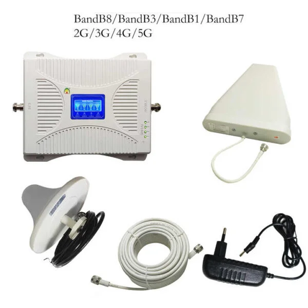 15 2G/3G/4G/JIO Mobile Booster Kit -with omni and LPDA antenna