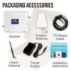2G/3G/4G/ Tri Band Mobile Signal Booster Kit with patch and LPDA antenna